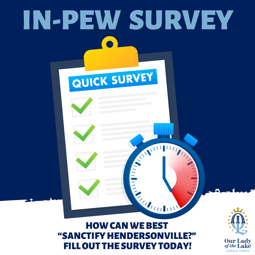 Take the In-Pew Survey today!